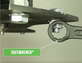 A Safewrench prevents severe hand injuries